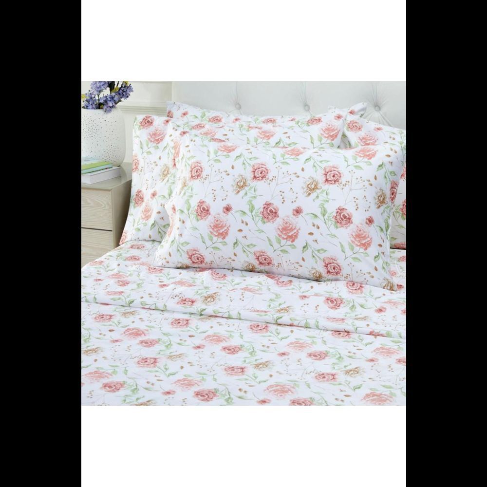 Concierge Collection 6-pack 100TC Bamboo Coolxtra Sheet Pink Floral